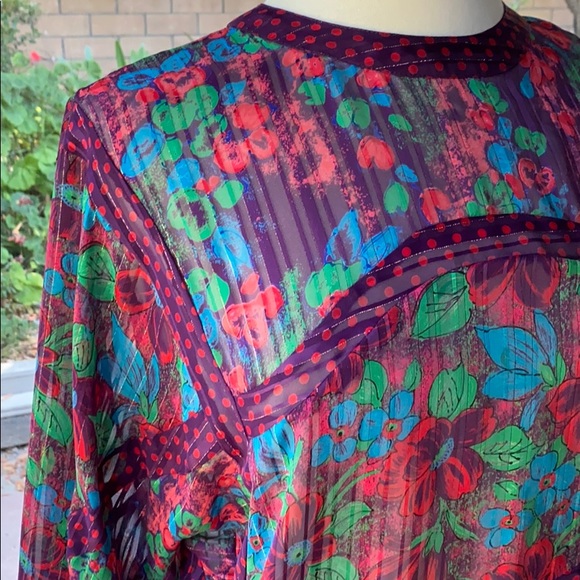 Vintage 1980s Diane Freis skirt set - Picture 3 of 7